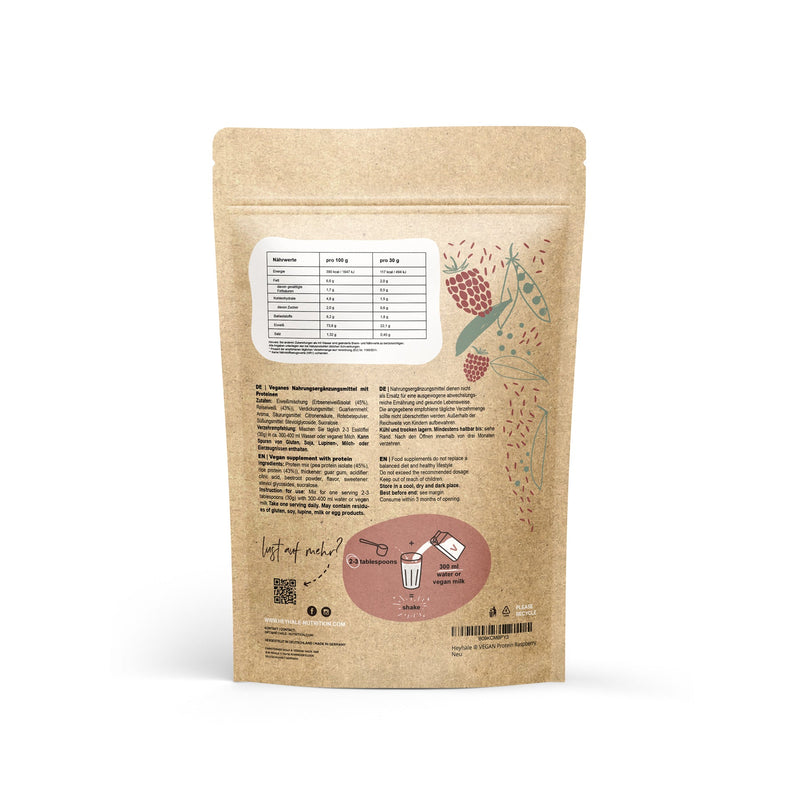 VEGAN PROTEIN MIX Raspberry - heyhale-nutrition